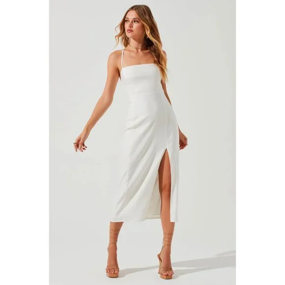 NWT ASTR Women's Brayden Strappy Back Midi Dress - Picture 3 of 10